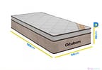 Colchão Solteiro Ortobom de Mola 30x88x188cm - New Ortotech