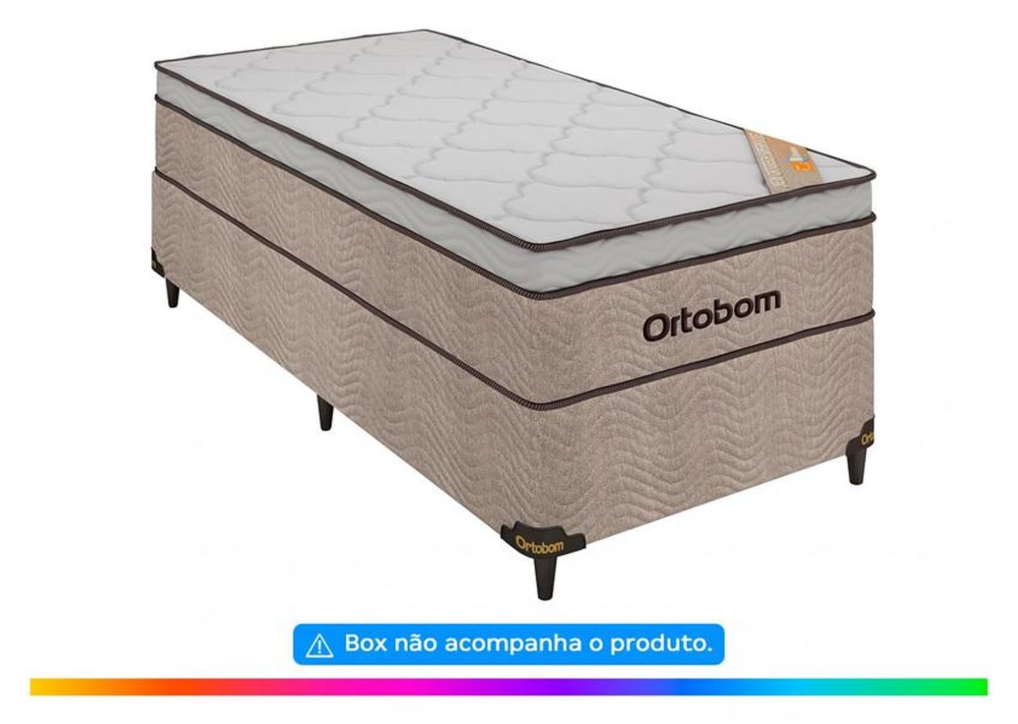 Colchão Solteiro Ortobom de Mola 30x88x188cm - New Ortotech