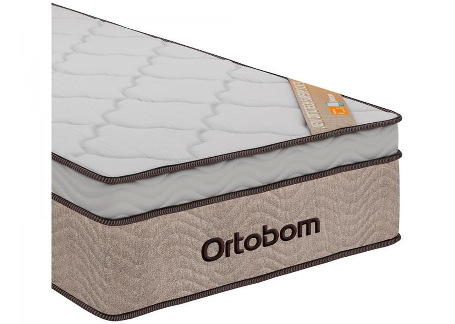 Colchão Solteiro Ortobom de Mola 30x88x188cm - New Ortotech