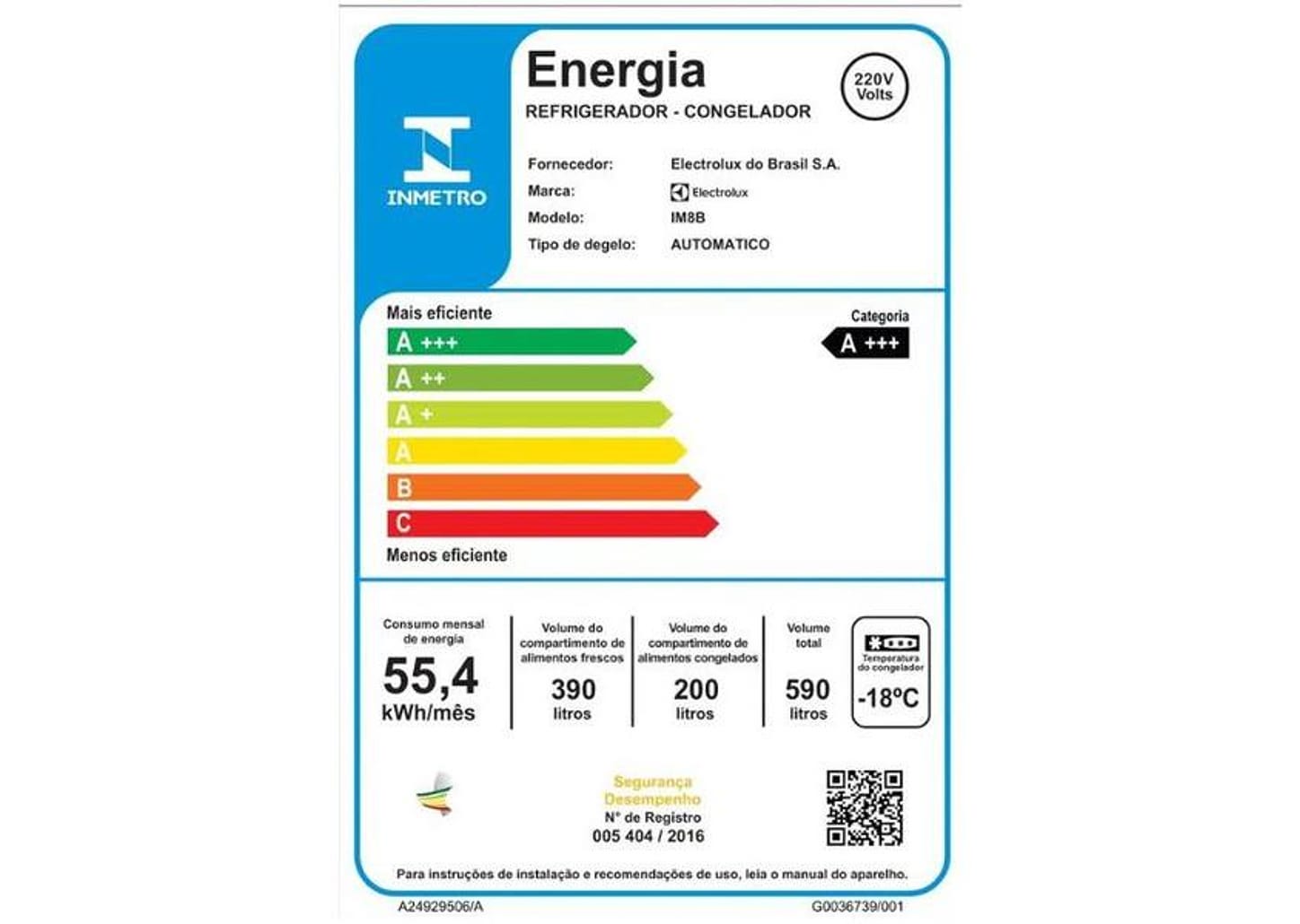 Geladeira/Refrigerador Electrolux Multidoor - Efficient IM8B
