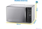 Micro-ondas Electrolux 23L Prata Efficient - ME23S