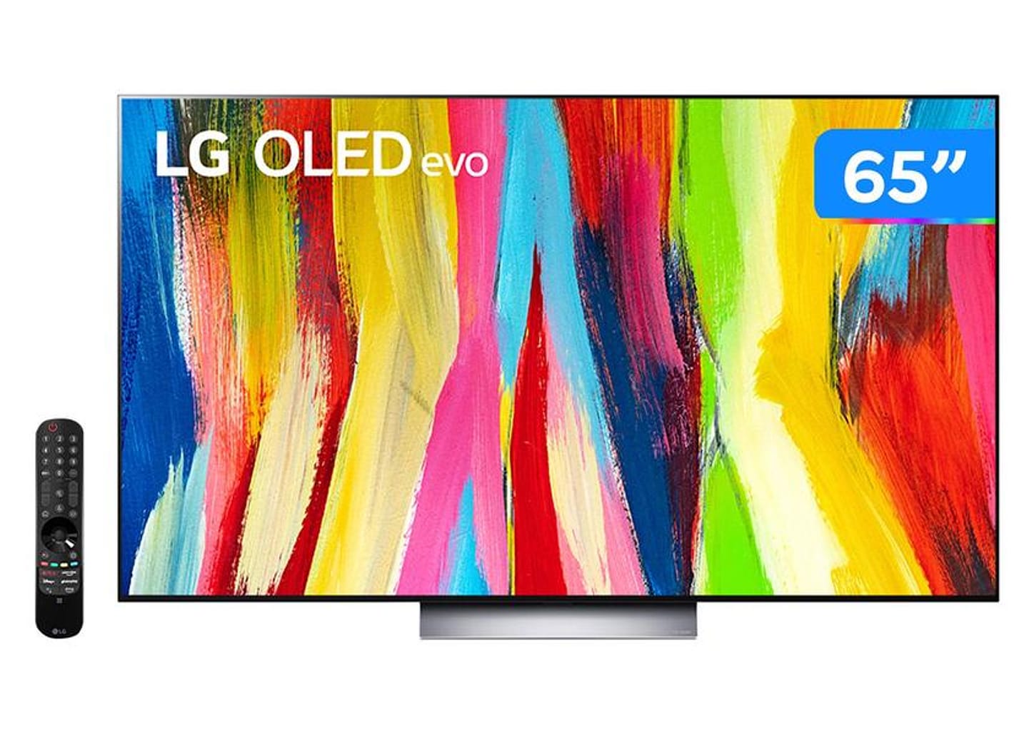 Smart TV 65” 4K OLED LG ThinQ OLED65C2PSA 120Hz - Wi-Fi Bluetooth Alexa Google Assistente 4 HDMI