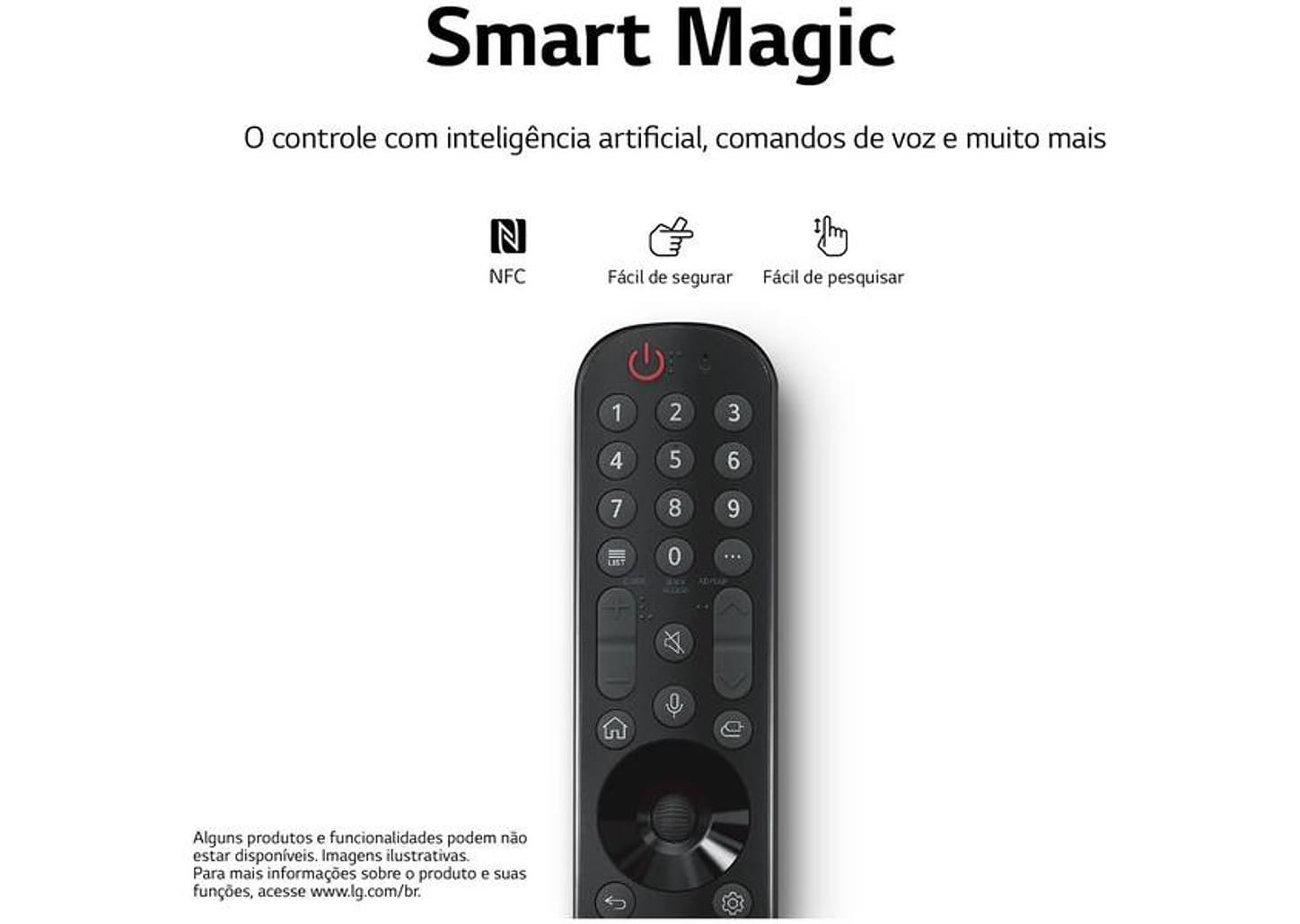 Smart TV 65” 4K OLED LG ThinQ OLED65C2PSA 120Hz - Wi-Fi Bluetooth Alexa Google Assistente 4 HDMI