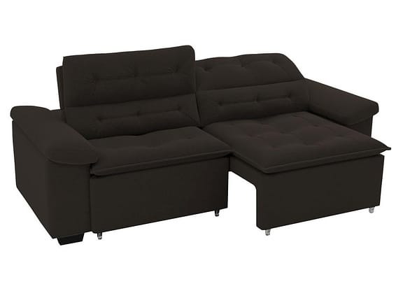 Sofá Retrátil Reclinável 4 Lugares Veludo Phormatta Costa Rica SMP