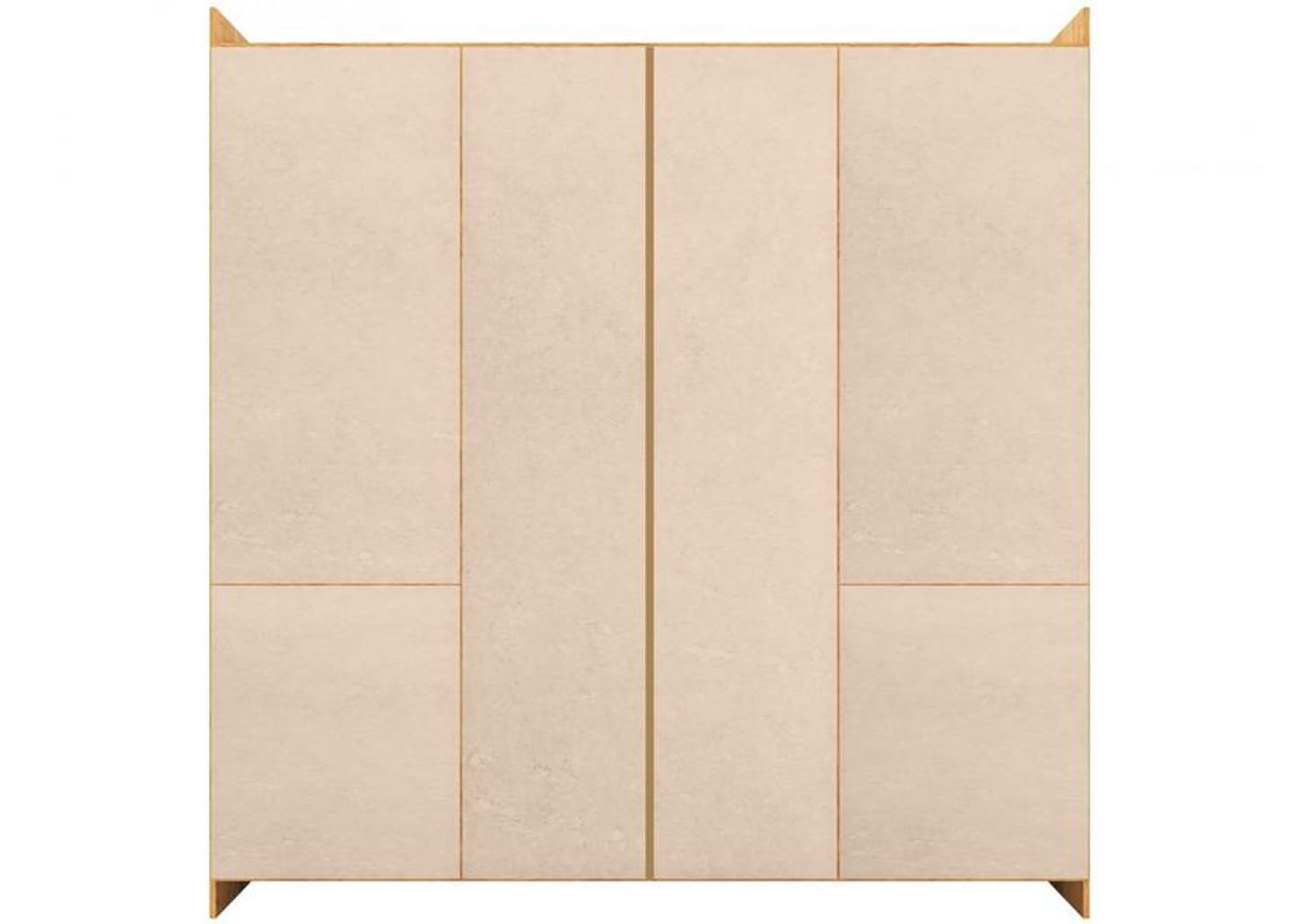 Guarda-roupa Casal com Espelho 4 Portas 6 Gavetas Araplac Sofia