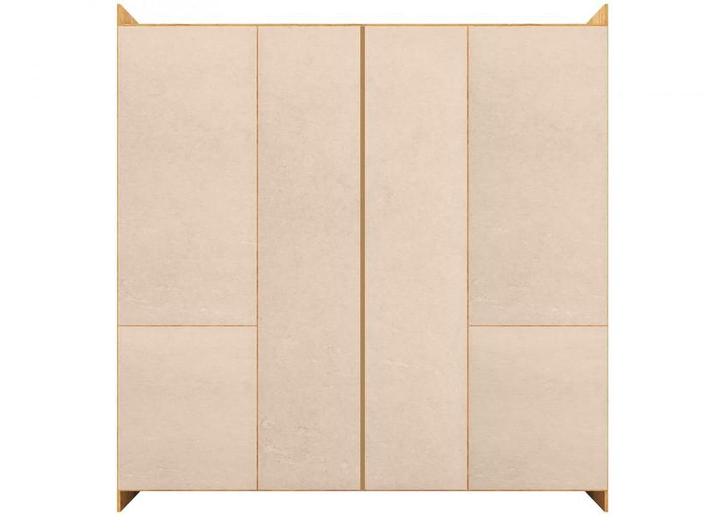 Guarda-roupa Casal com Espelho 4 Portas 6 Gavetas Araplac Sofia