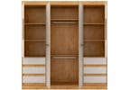 Guarda-roupa Casal com Espelho 4 Portas 6 Gavetas Araplac Sofia