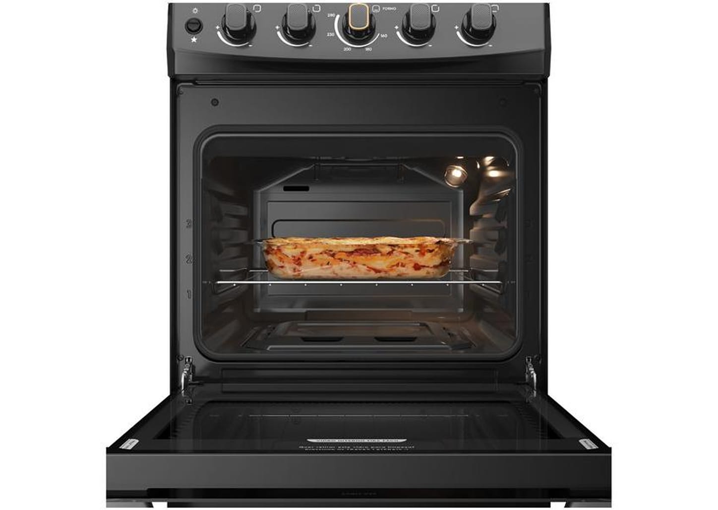 Fogão 4 Bocas Continental Mesa de Vidro Preto - Acendimento Automático FC4FP