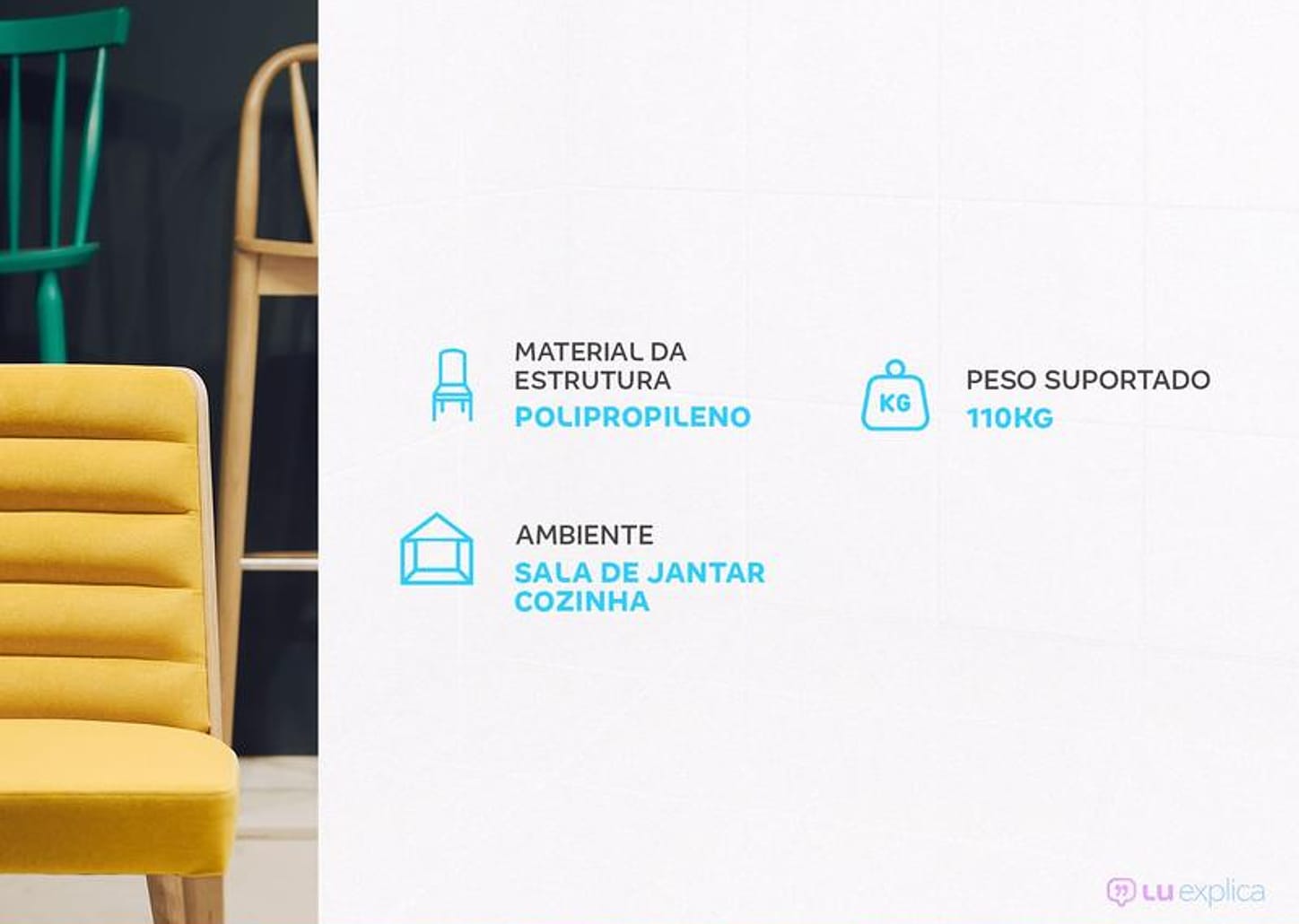 Banqueta Alta com Encosto Branca Empório Tiffany - Eames Arm