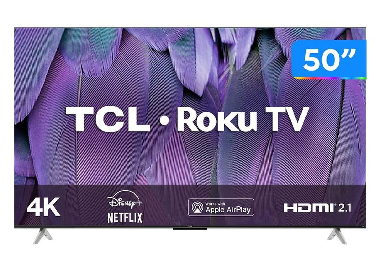 Smart TV 50” 4K LED TCL RP630 60Hz Wi-Fi 3 HDMI 1 USB