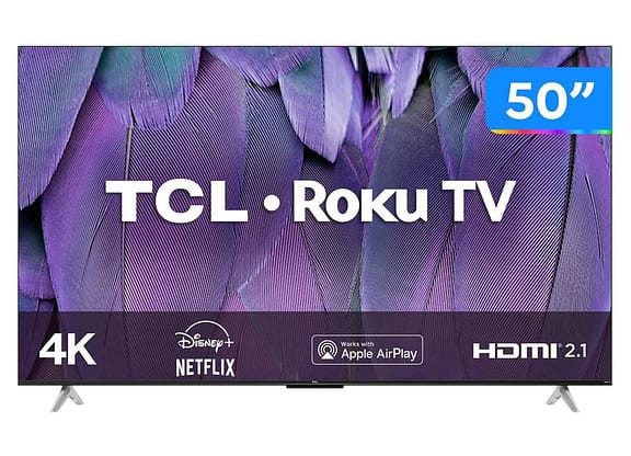 Smart TV 50” 4K LED TCL RP630 60Hz Wi-Fi 3 HDMI 1 USB