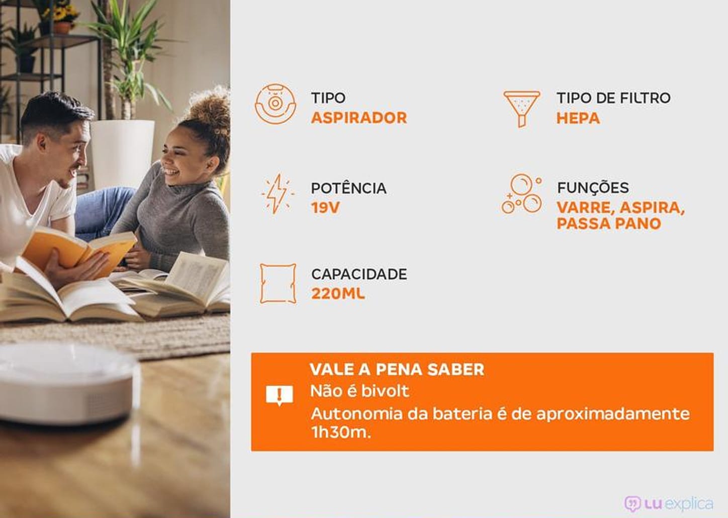 Robô Aspirador Electrolux ERB10 19V