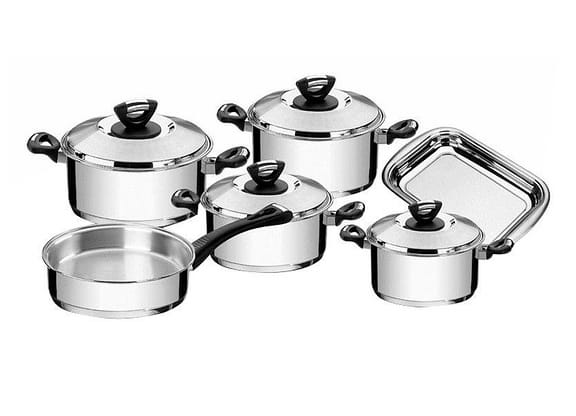 Conjunto de Panelas Tramontina Solar 65720/000 - Inox 6 Peças Fundo Triplo