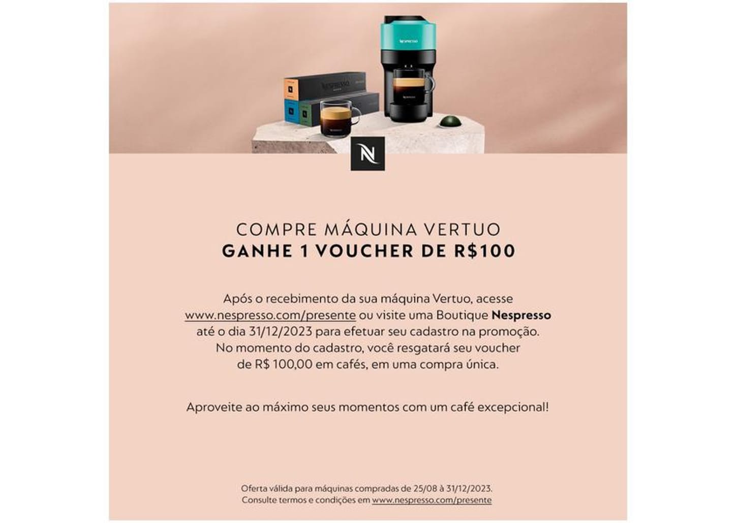 Cafeteira Espresso Nespresso Vertuo Next - Preto Fosco