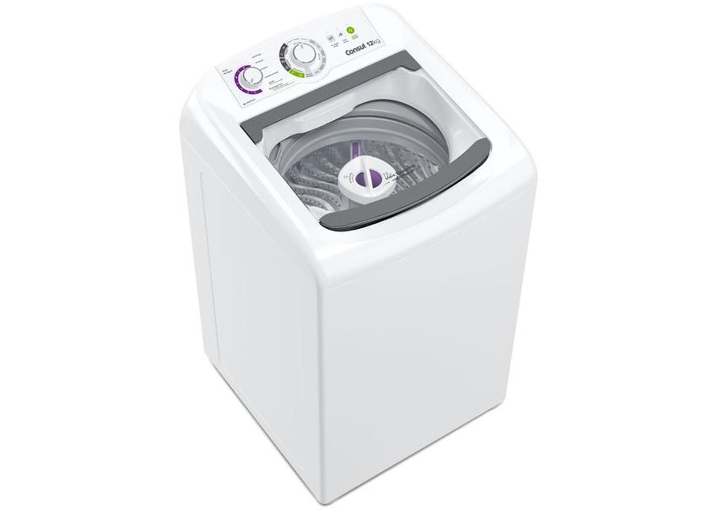 Lavadora de Roupas Consul 12kg 16 Programas de Lavagem Branca CWH12