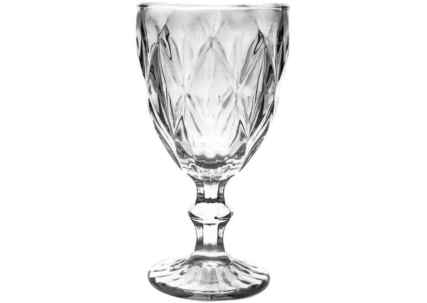 Jogo de Taças para Bebidas de Vidro 330ml 6 Peças Haus Diamond Empire