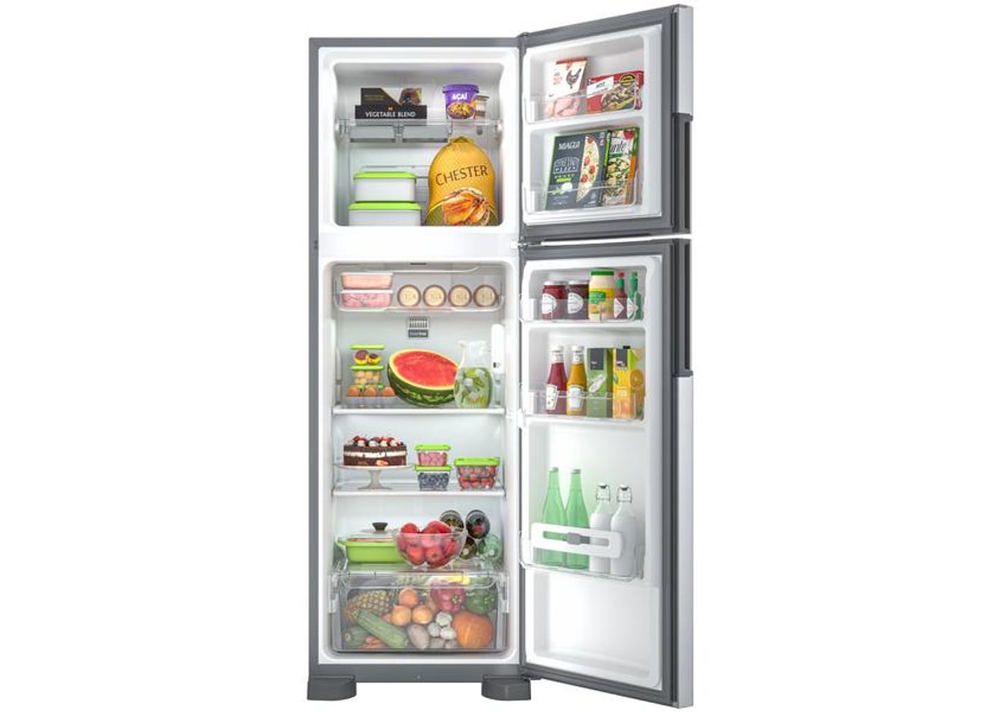 Geladeira/Refrigerador Consul Frost Free Duplex - Inox 386L CRM44