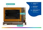 Painel para TV até 70” DJ Móveis Pietro 2 Prateleiras