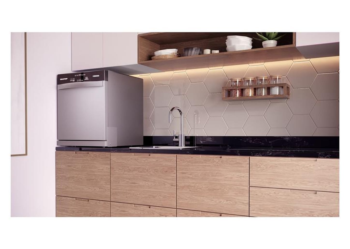 Lava-louças Brastemp 8 Serviços BLF08 - Cinza Metálico