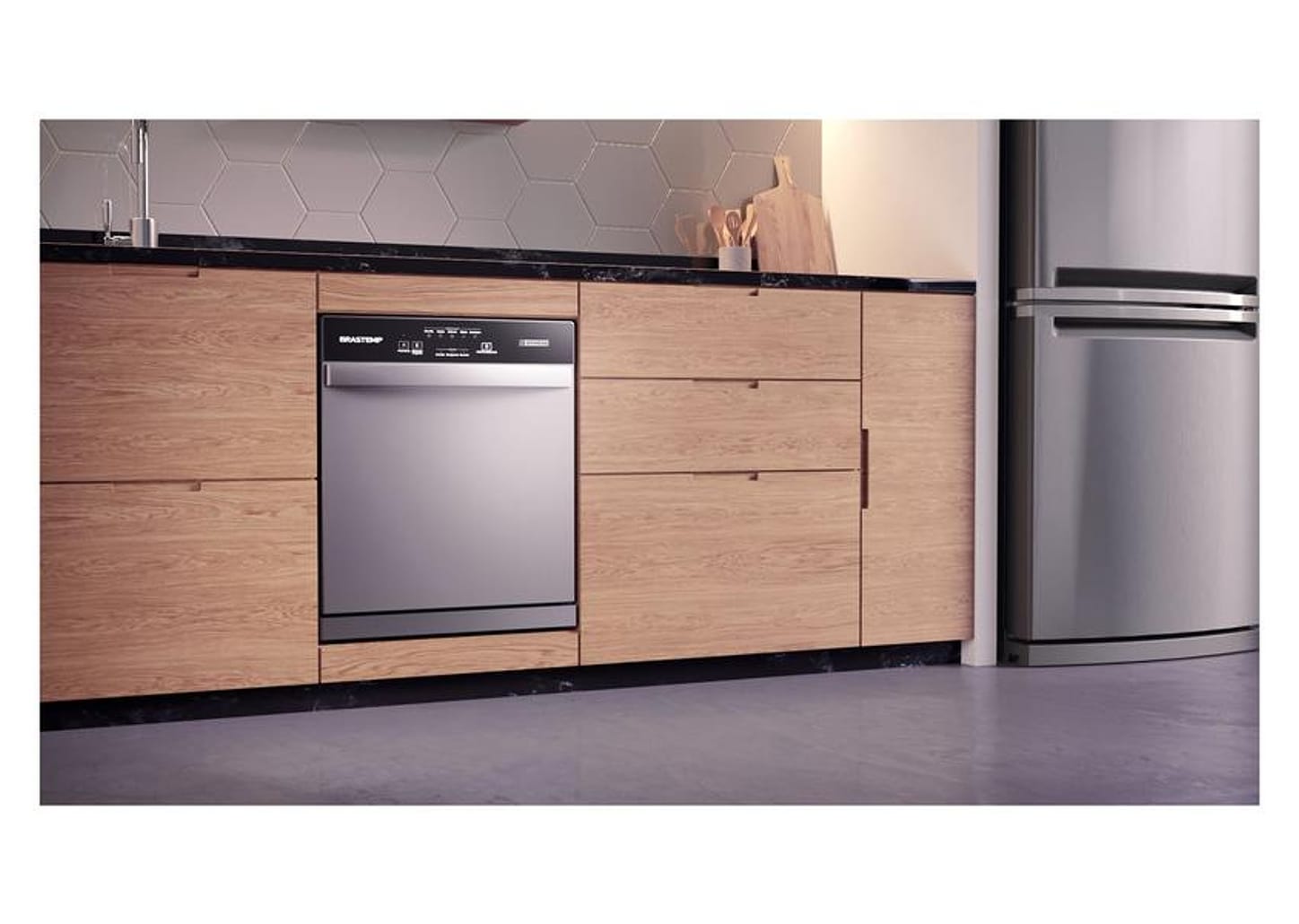 Lava-louças Brastemp 8 Serviços BLF08 - Cinza Metálico