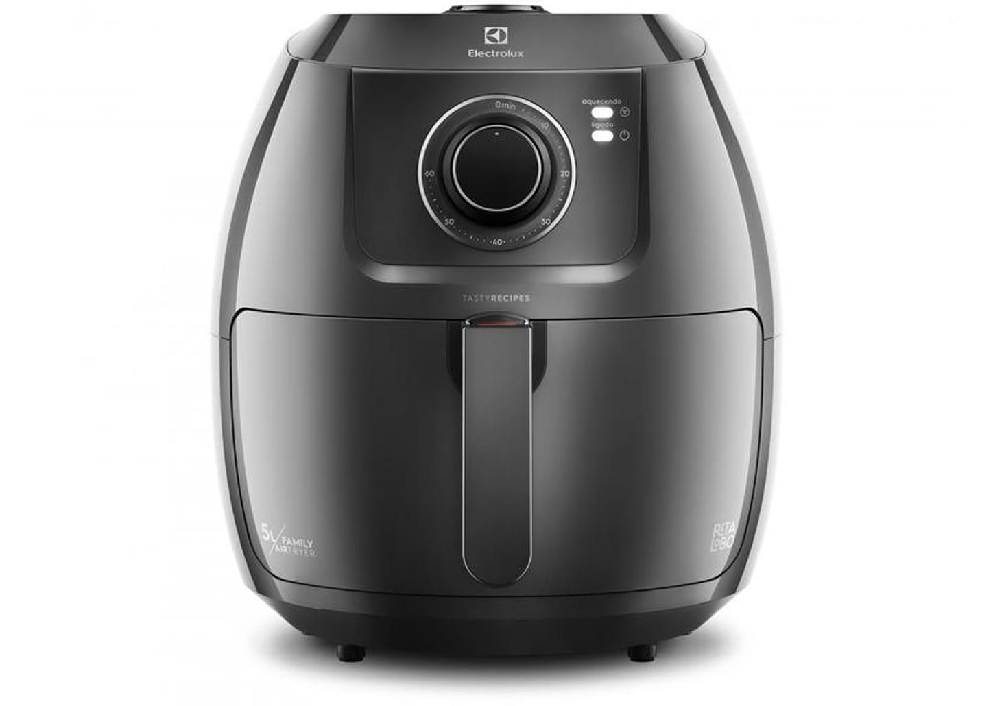 Fritadeira Elétrica sem Óleo/Air Fryer Electrolux - Family Efficient Grafite 5L com Timer
