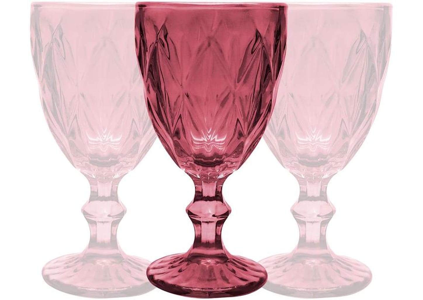 Jogo de Taças para Bebidas de Vidro 330ml 6 Peças Haus Diamond Empire