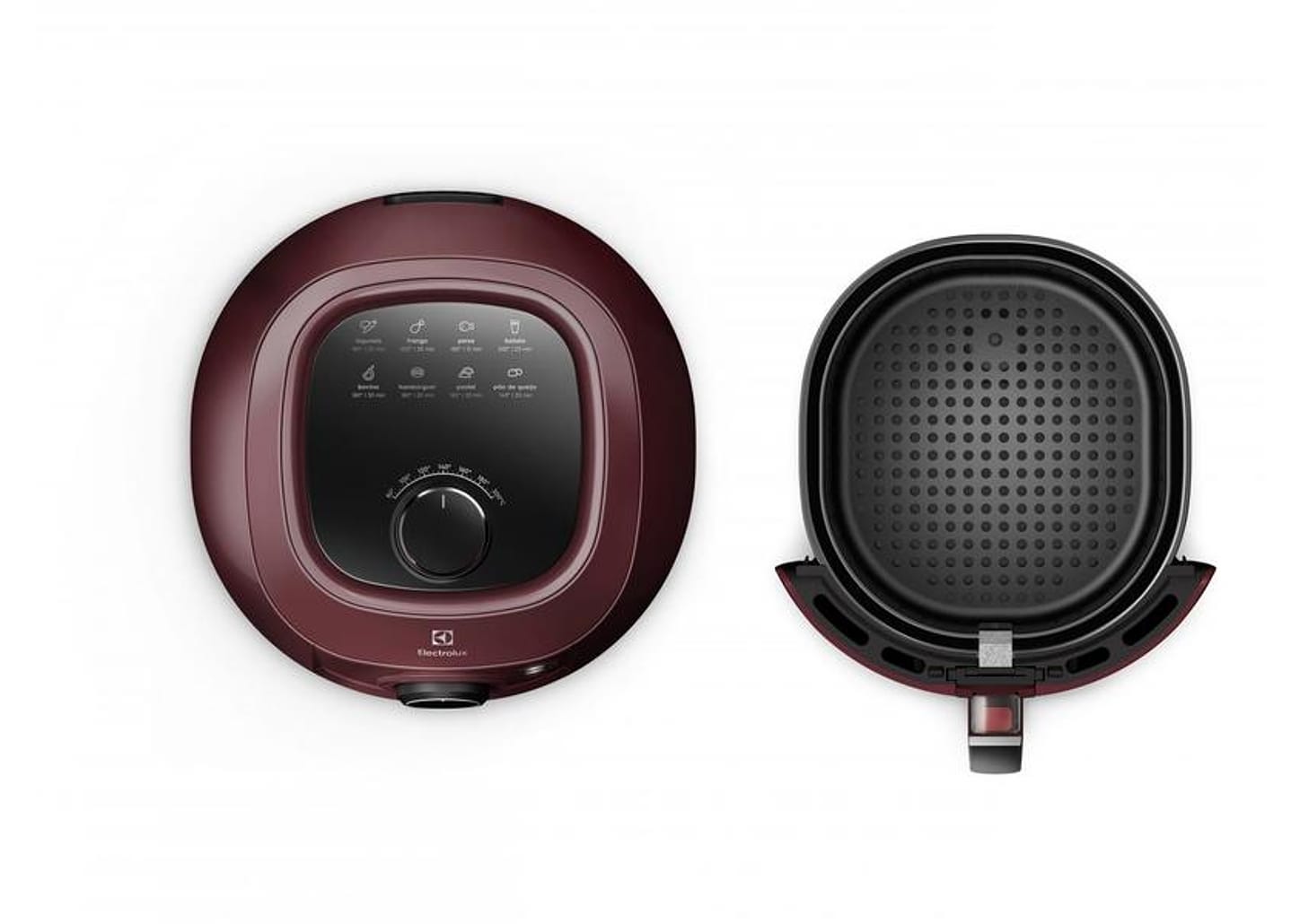 Fritadeira Elétrica sem Óleo/Air Fryer Electrolux - Family Efficient Dark Red 5L com Timer