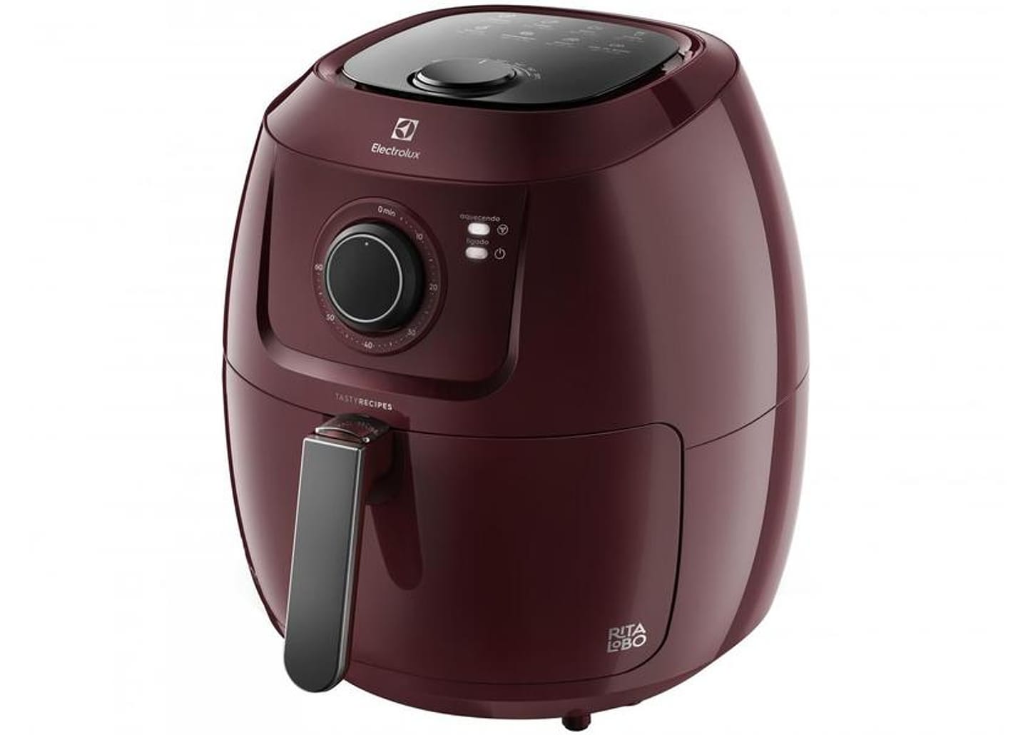Fritadeira Elétrica sem Óleo/Air Fryer Electrolux - Family Efficient Dark Red 5L com Timer