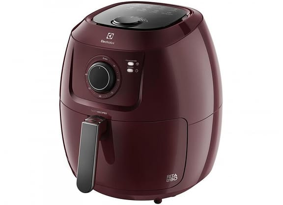 Fritadeira Elétrica sem Óleo/Air Fryer Electrolux - Family Efficient Dark Red 5L com Timer