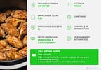 Fritadeira Elétrica sem Óleo/Air Fryer Electrolux - Family Efficient Grafite 5L com Timer