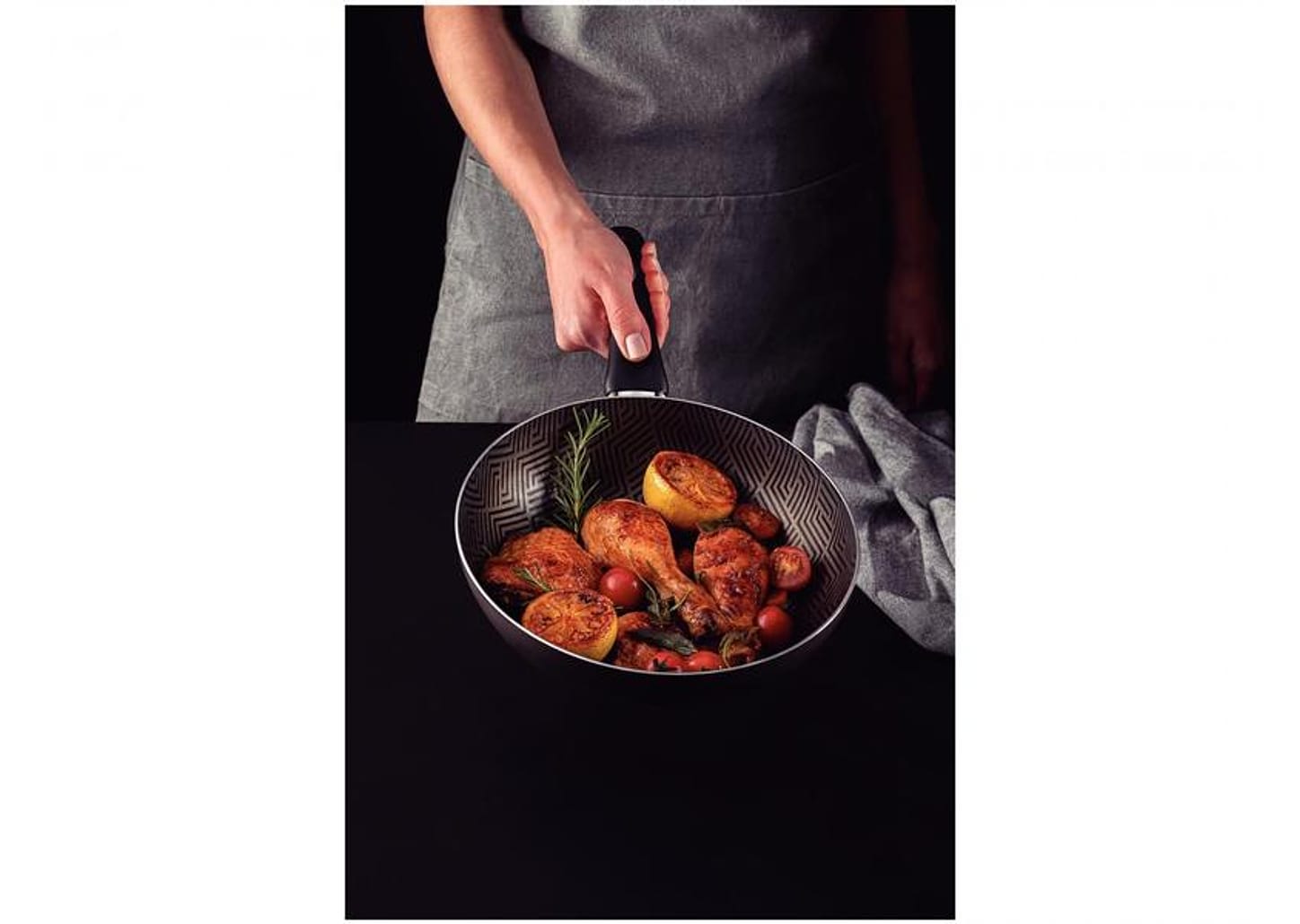 Frigideira Antiaderente Tramontina de Alumínio Funda Paris Chumbo 28cm