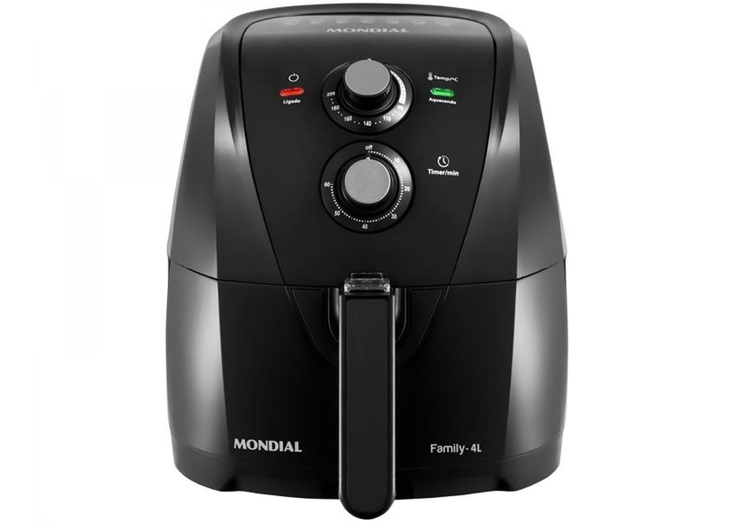 Fritadeira Elétrica sem Óleo/Air Fryer Mondial - AFN-40-BF Preta com Timer