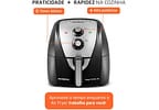 Fritadeira Elétrica sem Óleo/Air Fryer Mondial - AFN-80-BI Preta e Inox 8L com Timer