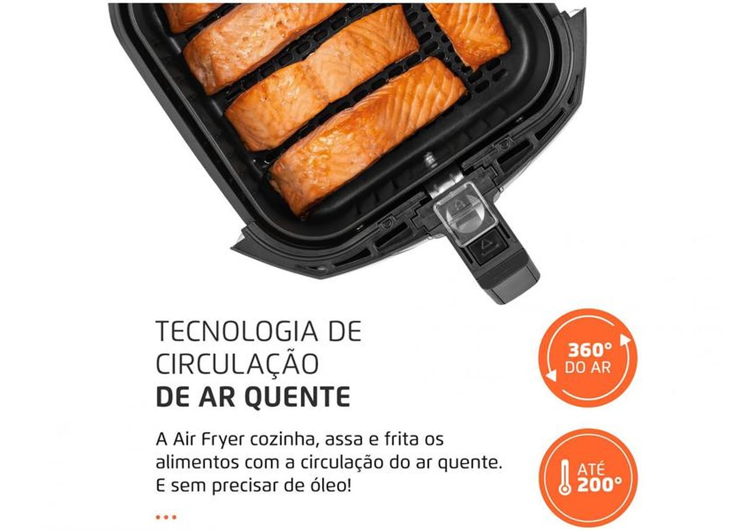 Fritadeira Elétrica sem Óleo/Air Fryer Mondial - AFN-40-BF Preta com Timer