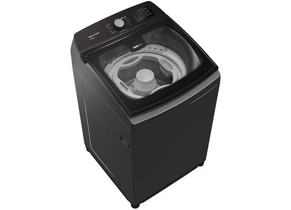 Lavadora de Roupas Brastemp 16kg 12 Programas de Lavagem Titânio BWD16