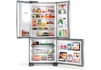 Geladeira/Refrigerador Brastemp Frost Free Inverse - Inox 515L com Dispenser de Água e Gelo BRH85AK
