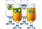 Jogo de Taças para Cerveja de Vidro 310ml 4 Peças Ruvolo Brasil
