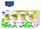Jogo de Taças para Cerveja de Vidro 310ml 4 Peças Ruvolo Brasil