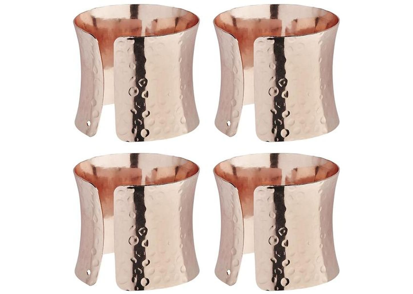 Argola para Guardanapo Hauskraft Orus Rose Gold 4 Peças