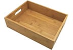 Bandeja para Servir Retangular Hauskraft Bambu 25,5x20,5cm