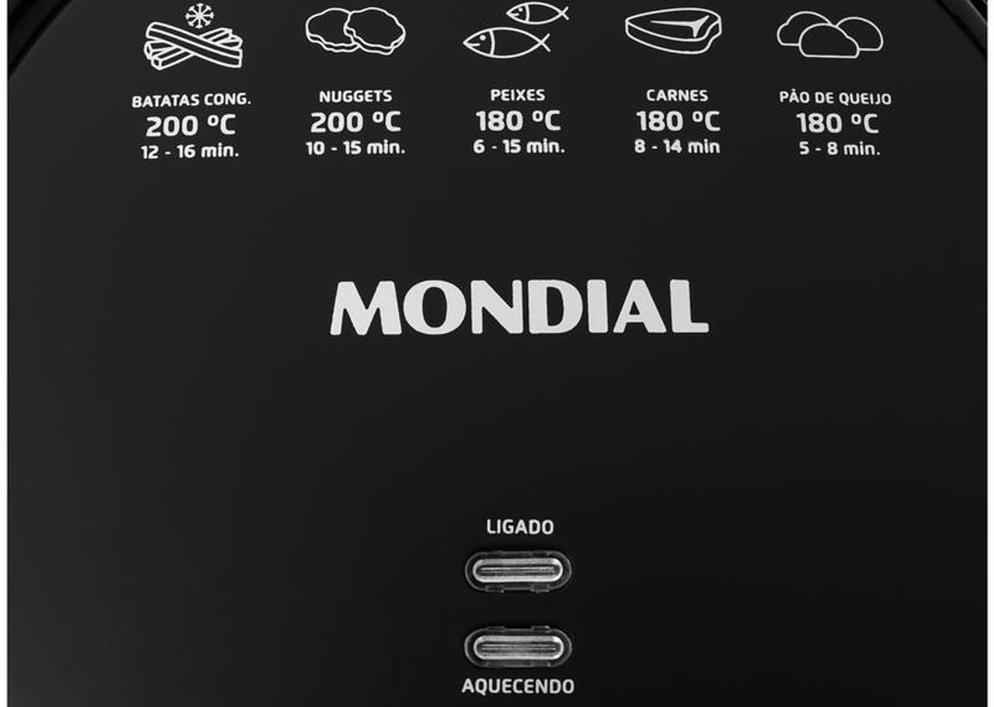 Fritadeira Elétrica sem Óleo/Air Fryer Mondial - Family AF-35-BF Preta 3,5L com Timer