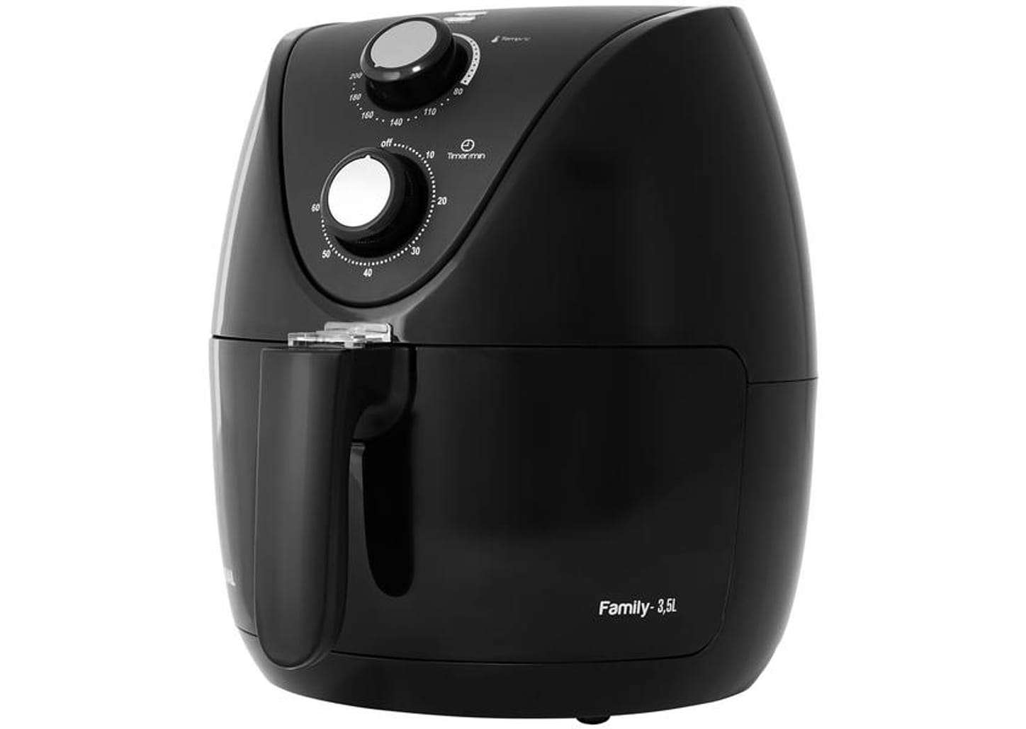 Fritadeira Elétrica sem Óleo/Air Fryer Mondial - Family AF-35-BF Preta 3,5L com Timer