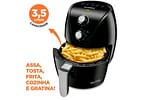 Fritadeira Elétrica sem Óleo/Air Fryer Mondial - New Pratic AF-31 Preta 3,5L com Timer