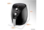 Fritadeira Elétrica sem Óleo/Air Fryer Mondial - New Pratic AF-31 Preta 3,5L com Timer