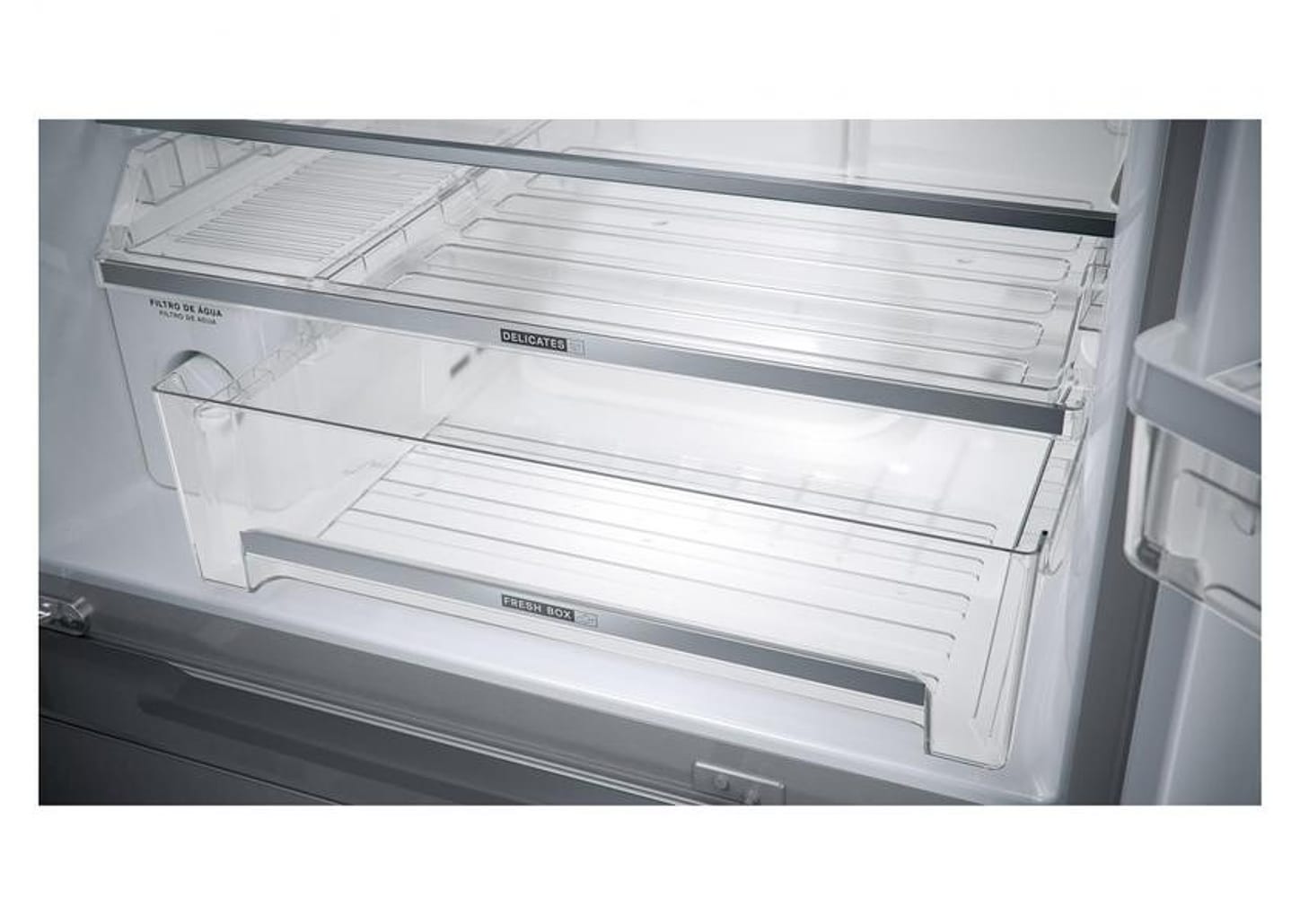 Geladeira/Refrigerador Brastemp Frost Free Inverse - Inox 515L com Dispenser de Água e Gelo BRH85AK