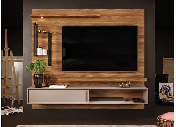 Painel para TV até 60” DJ Móveis New Greco 2 Prateleiras