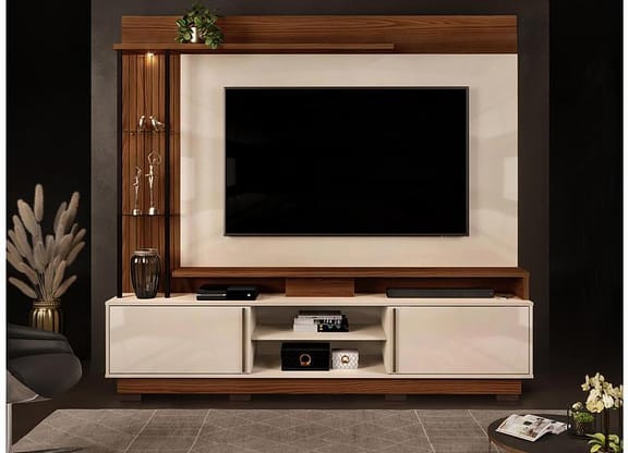 Painel para TV até 70” DJ Móveis Martino 4 Prateleiras