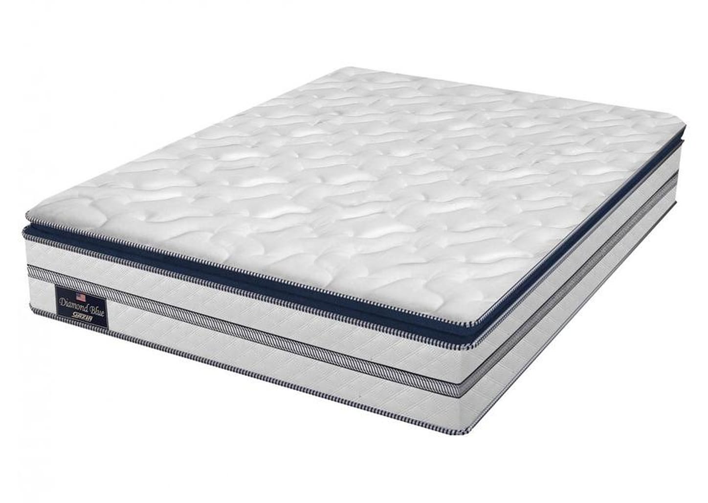Colchão Queen Gazin de Mola Ensacada 32x158x198cm - Diamond Blue