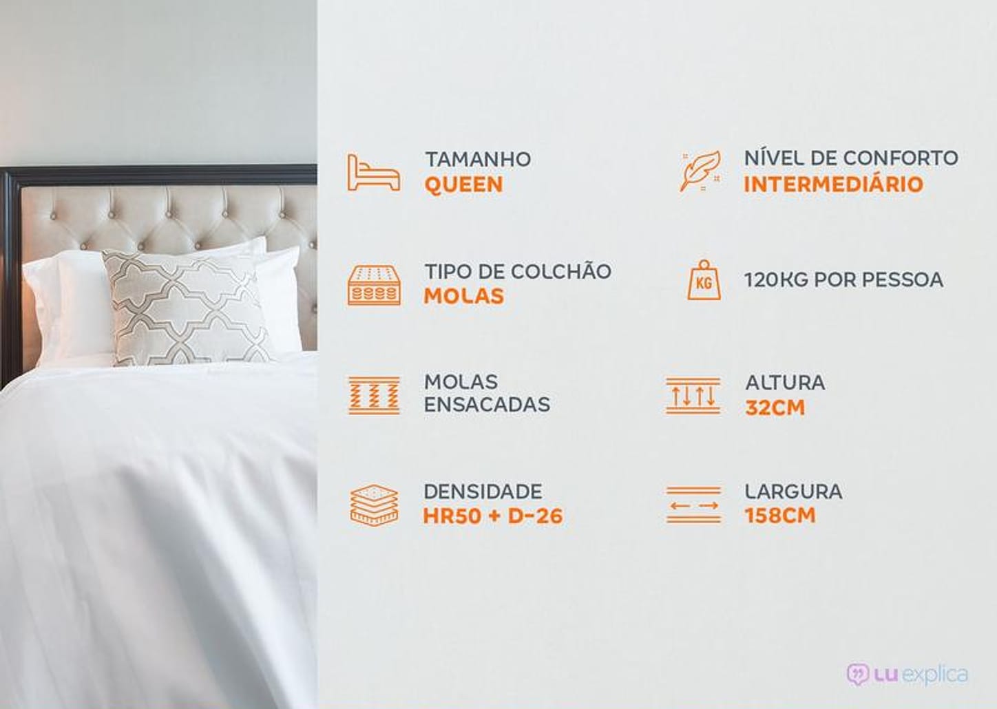 Colchão Queen Gazin de Mola Ensacada 32x158x198cm - Diamond Blue