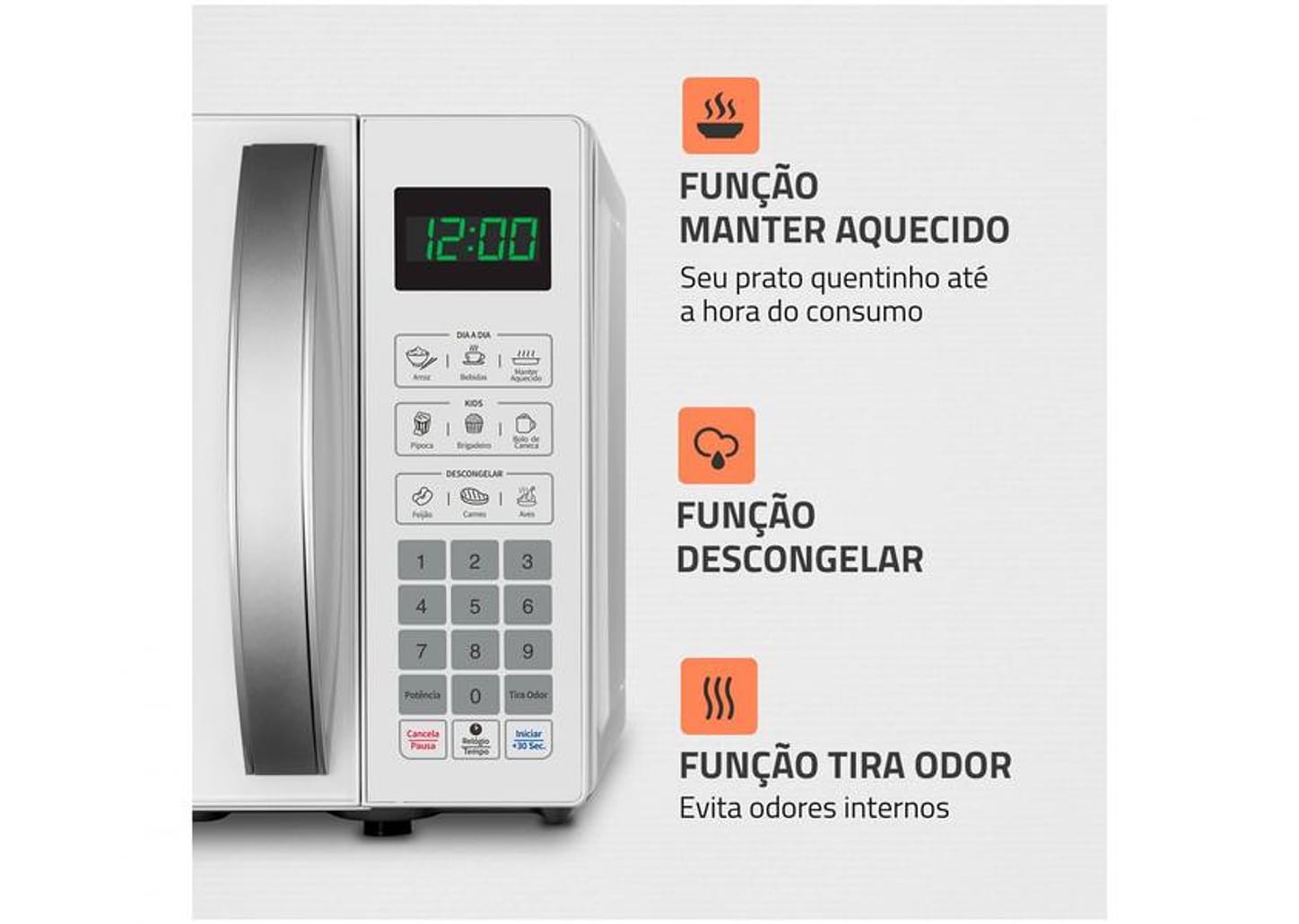 Micro-ondas Mondial 21L Branco MO-01-21